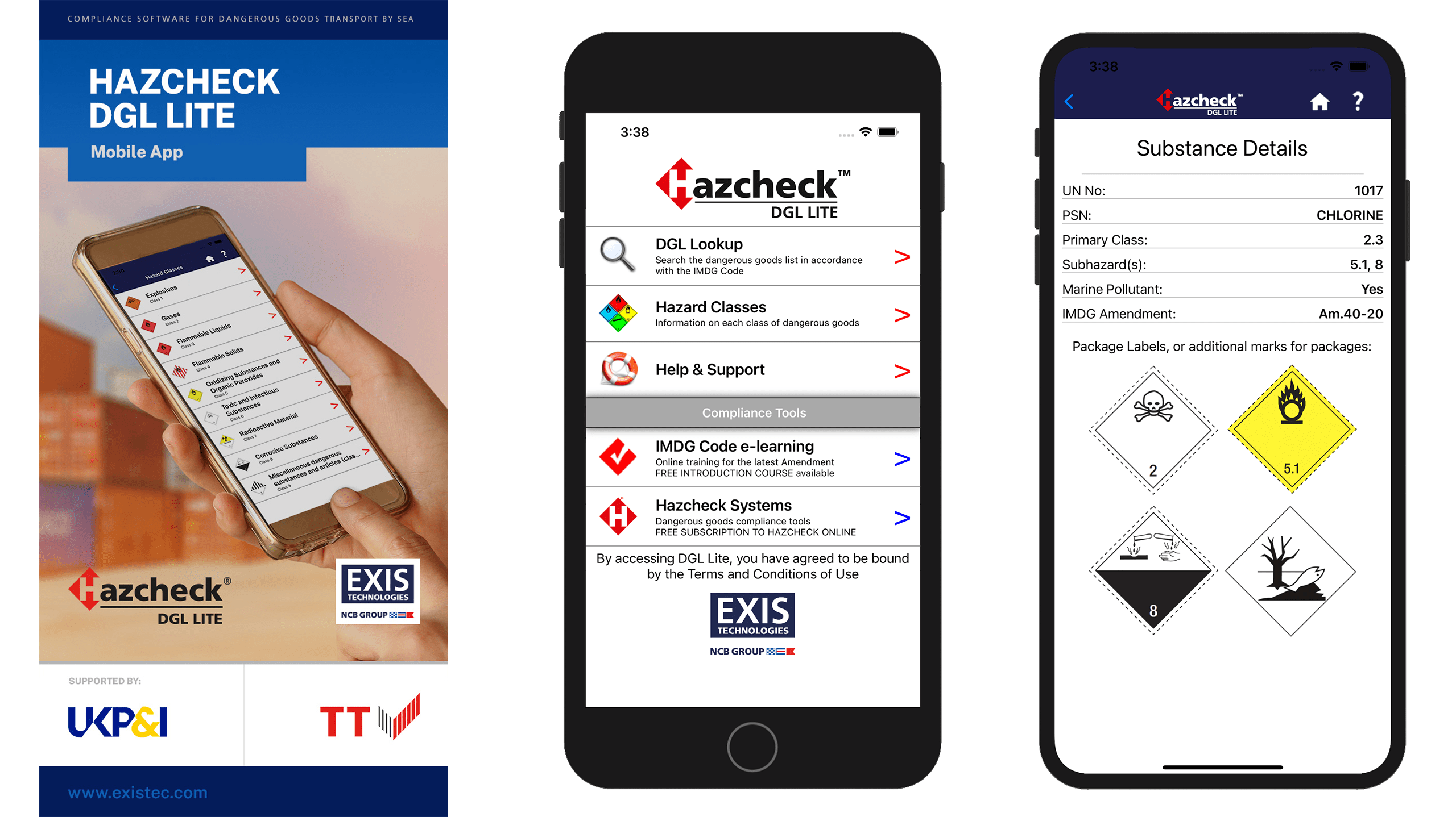 Hazcheck DGL Lite mobile app